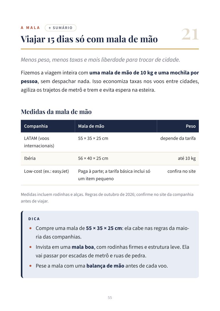 Mala de mão